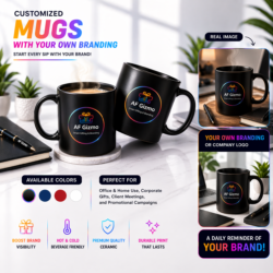 Customized Ceramic Mugs with Logo Branding | Premium Printed Coffee Mugs