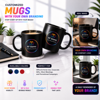 Customized Ceramic Mugs with Logo Branding | Premium Printed Coffee Mugs