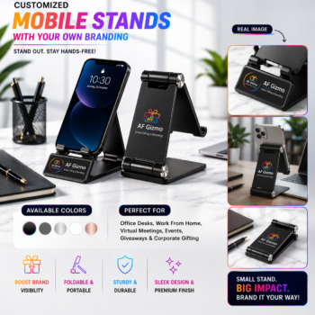 Customized Mobile Stands with Logo Branding | Foldable Premium Desk Stand