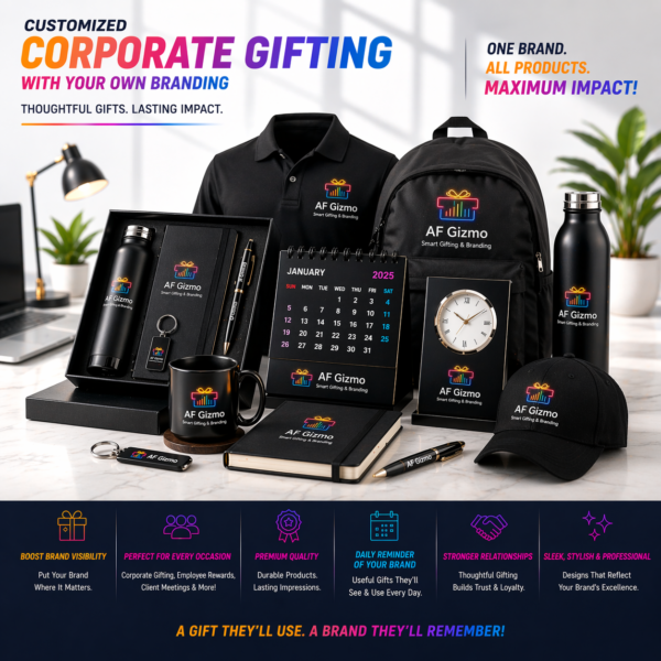 Customized Corporate Gifting Solutions | Premium Branded Merchandise for Maximum Impact